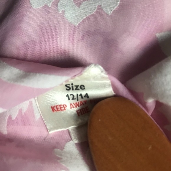 Vintage Pink Floral Night Gown Robe Set Ribbon Lace Lingerie Made in England - Picture 11 of 12